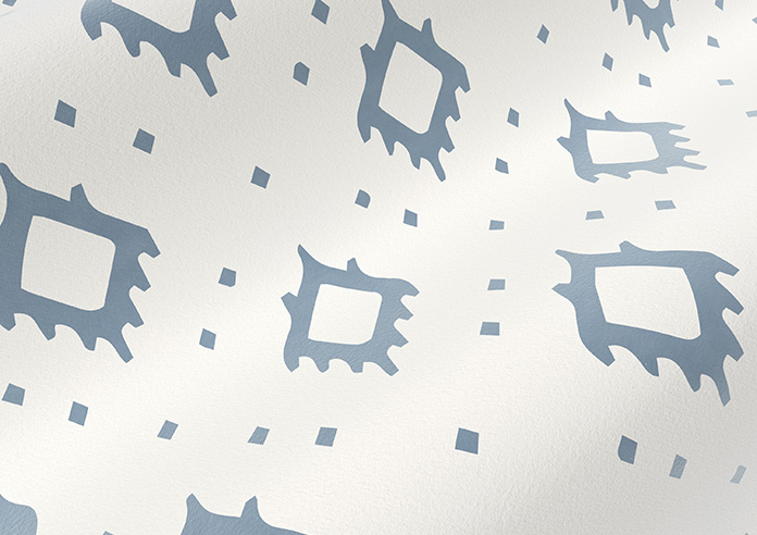 Huaraz Velvet, Cool Blue - Twist&Fit Roman Blind - Image 4